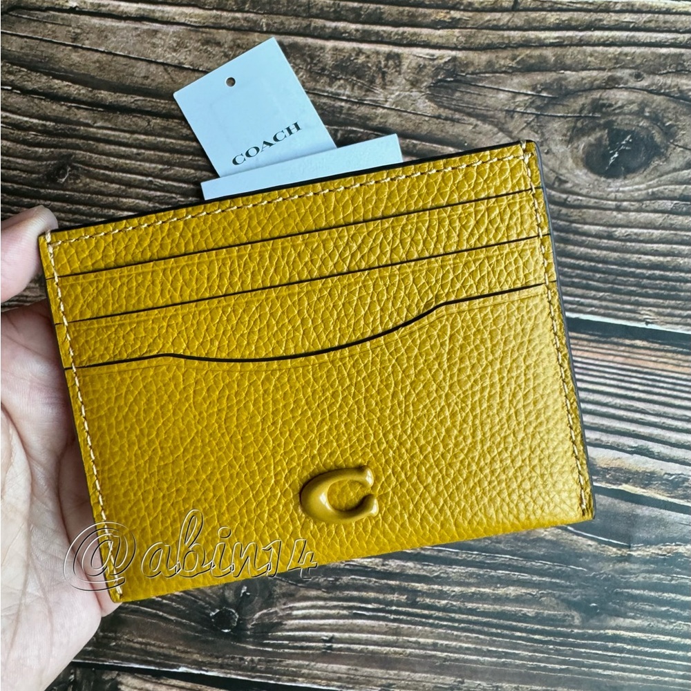 NWT Coach Leather Card Case